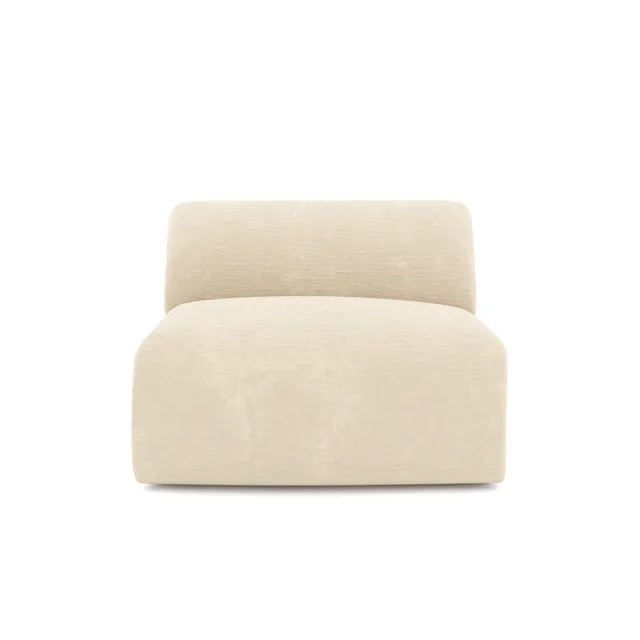 Sia Home Myra fauteuil sans accoudoirs crème