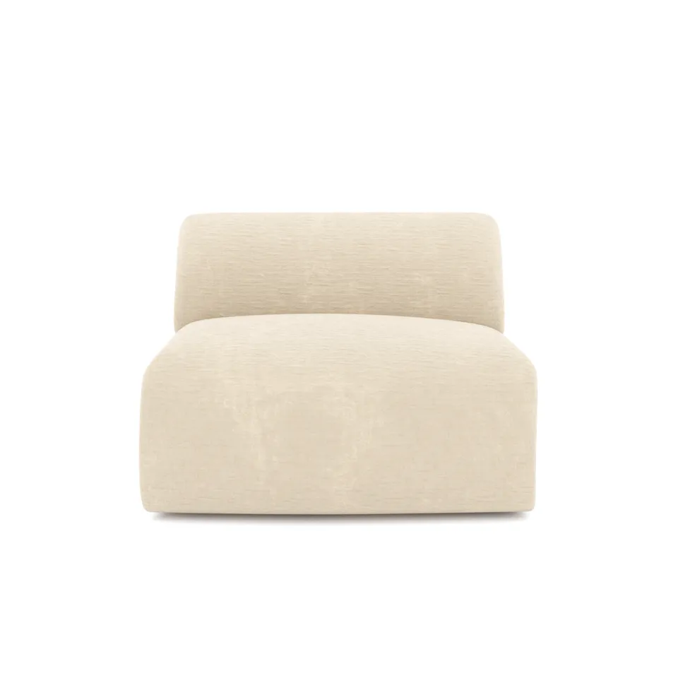 Sia Home Myra fauteuil sans accoudoirs crème