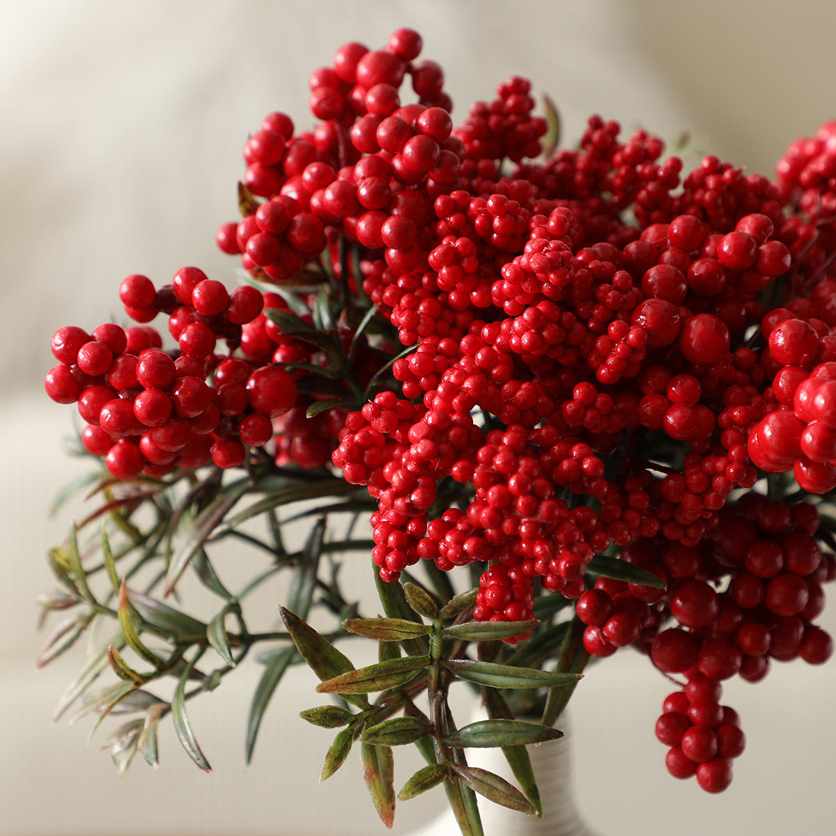 Sia Home Bouquet de Baies bouquet artificiel rouge 20 cm