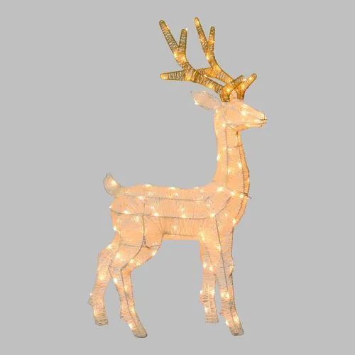 Feuillazur Rungis Renne 3D LHC 120 LED déco lumineuse H85cm