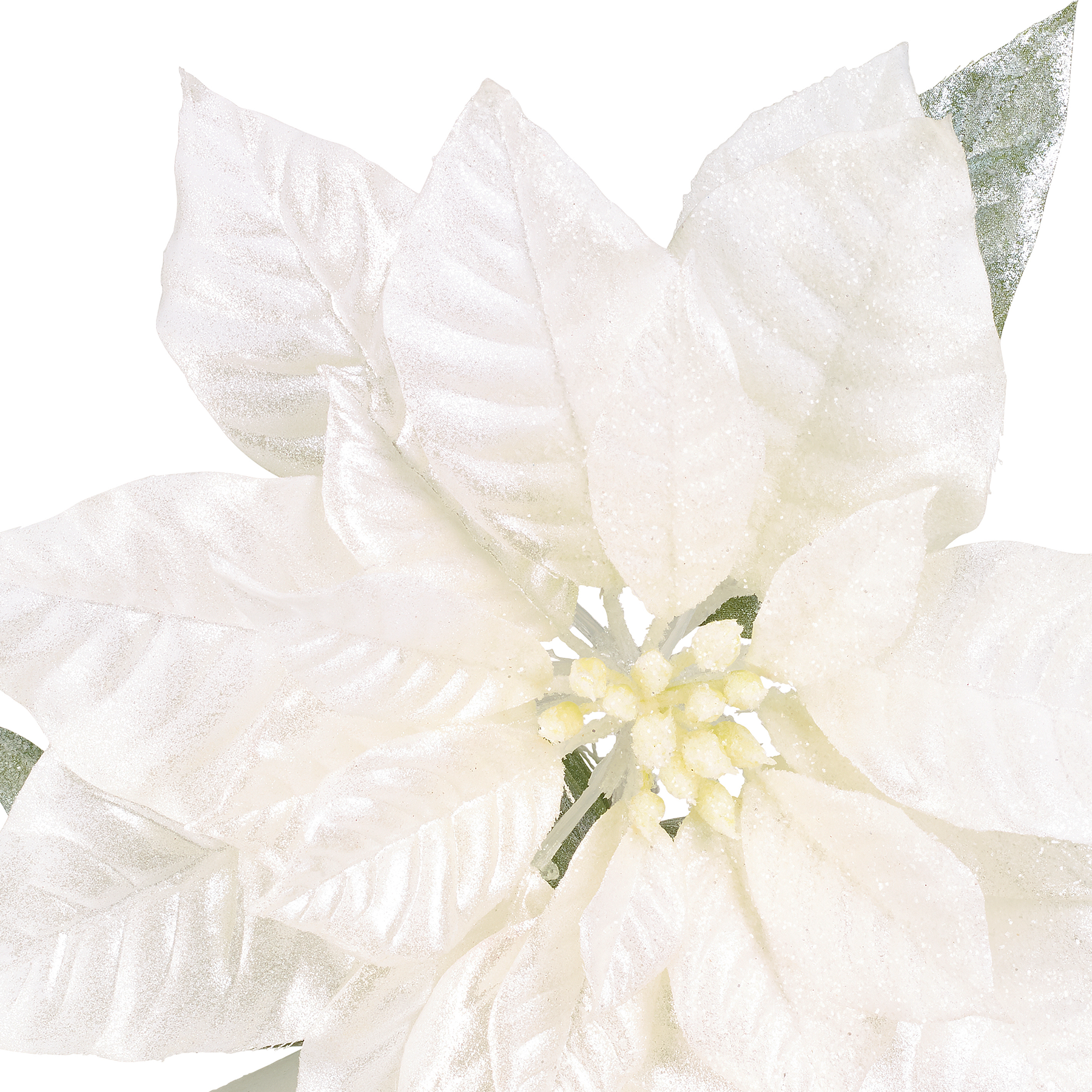 Sia Home Poinsettia tige fleur artificielle doré 80 cm