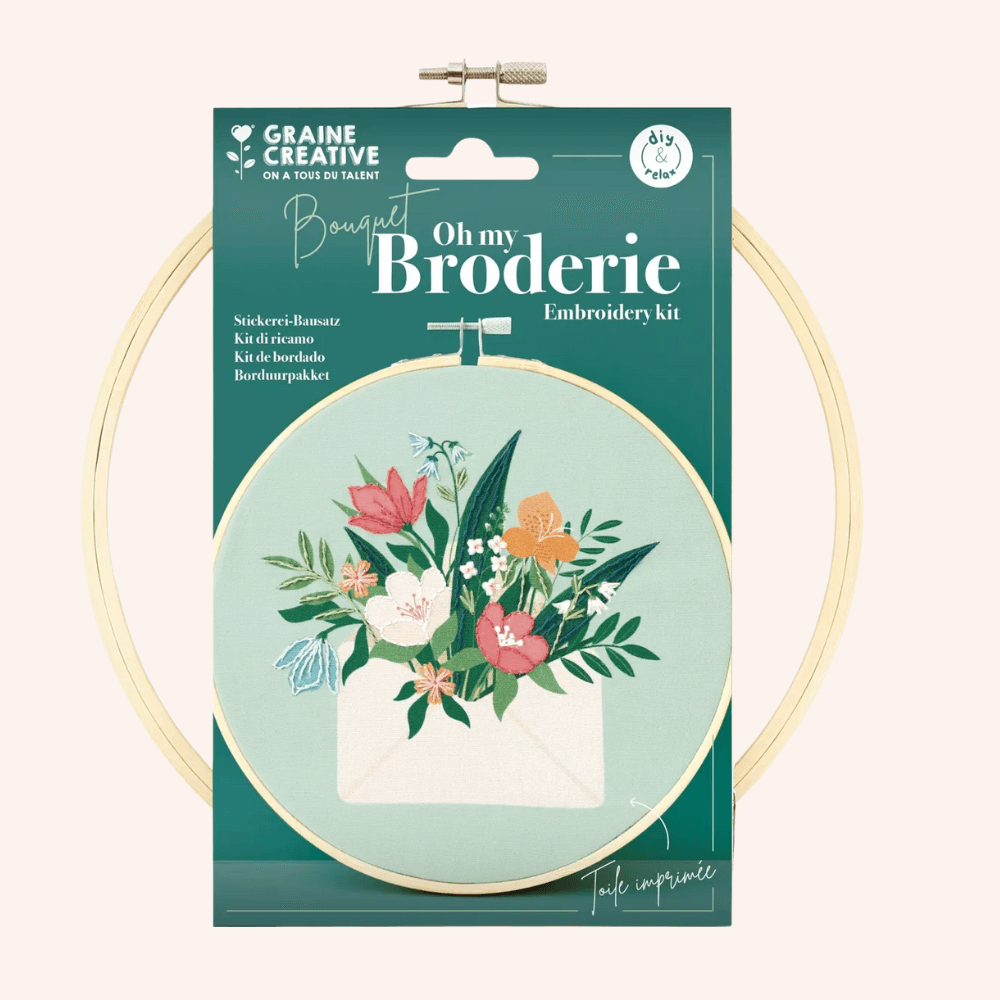 Flowrette Kit broderie bouquet 20cm débutant