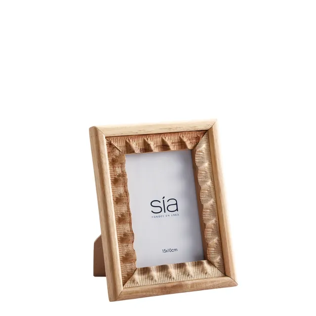 Sia Home Cadre Natté cadre photo acacia beige 10x15