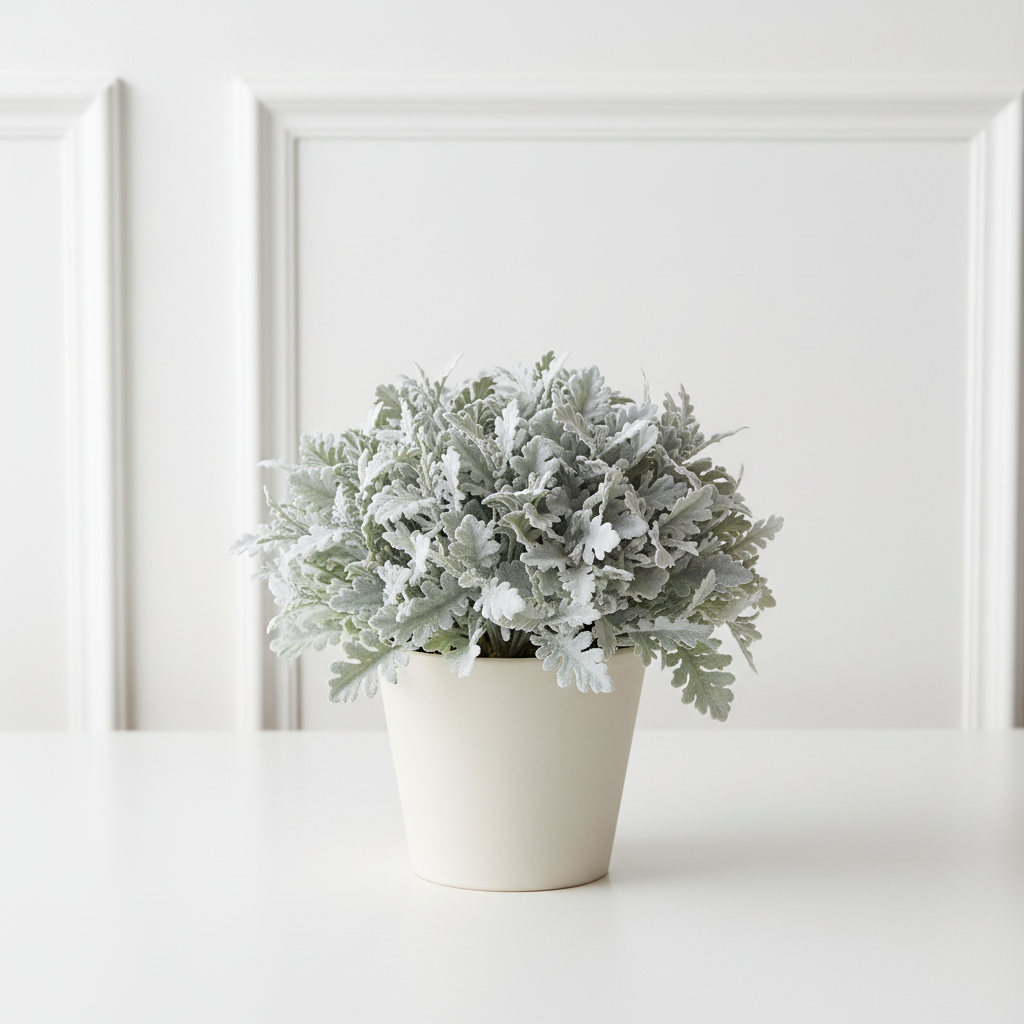 Sia Home Dusty Miller tige feuillage vert 30 cm