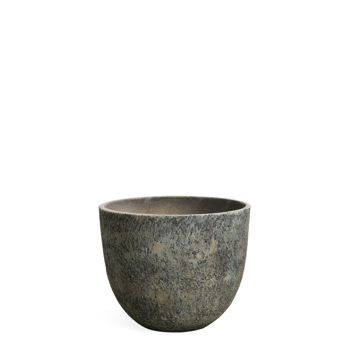 Sia Home Terra cache-pot arrondi gris clair 25 cm fibre de ciment