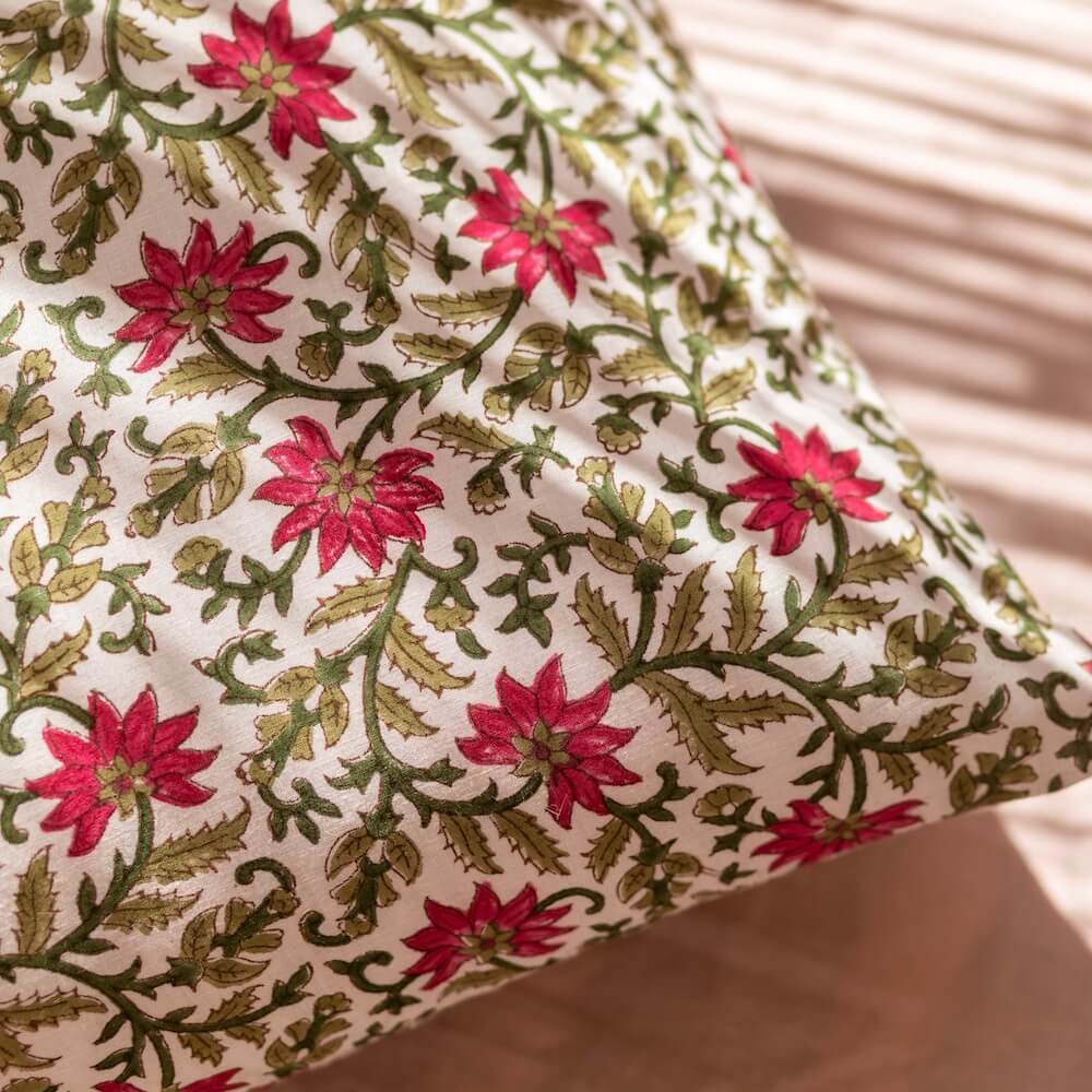 Flowrette Décoration Bally housse de coussin block print