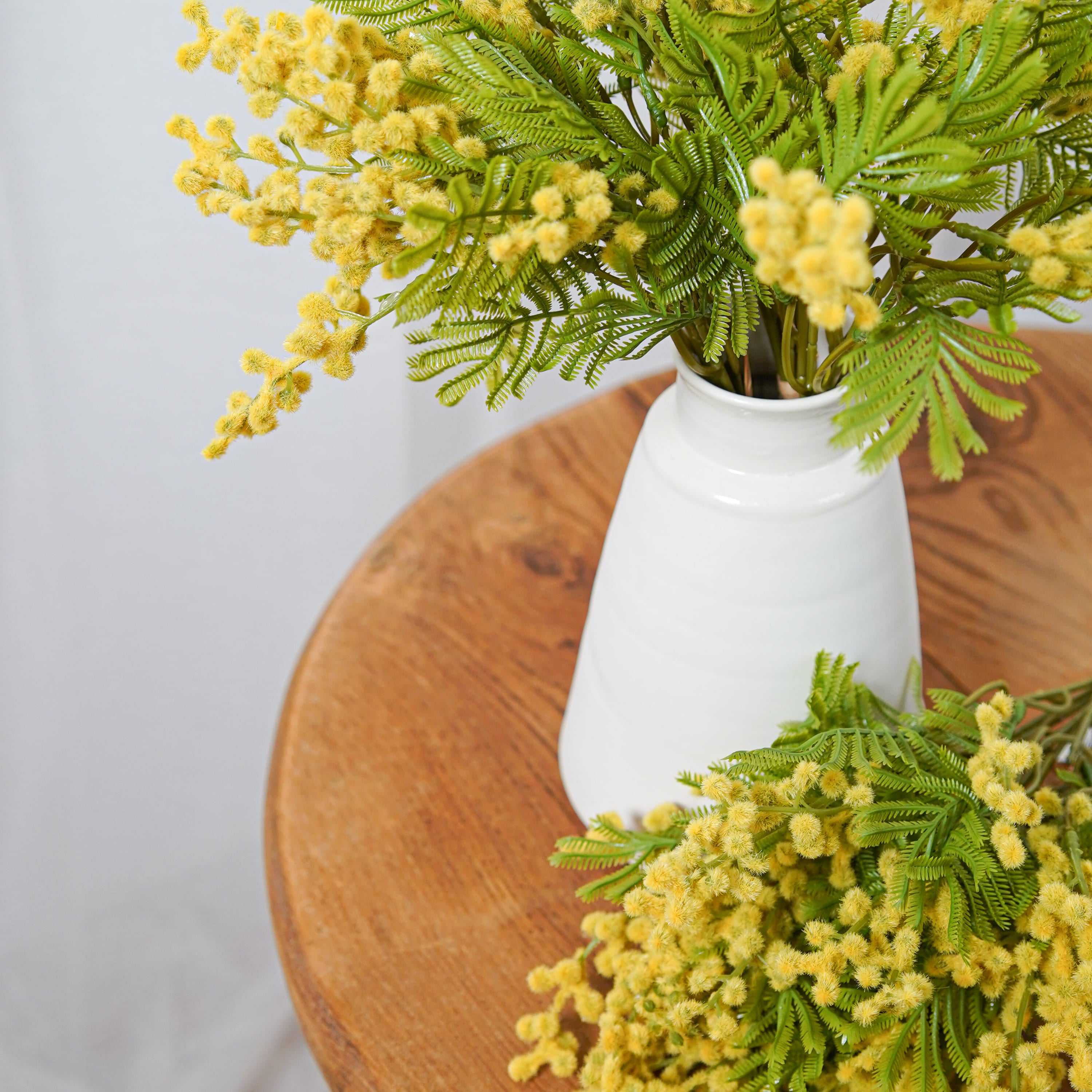 Flowrette Mimosa fleur artificielle jaune x1 sans entretien