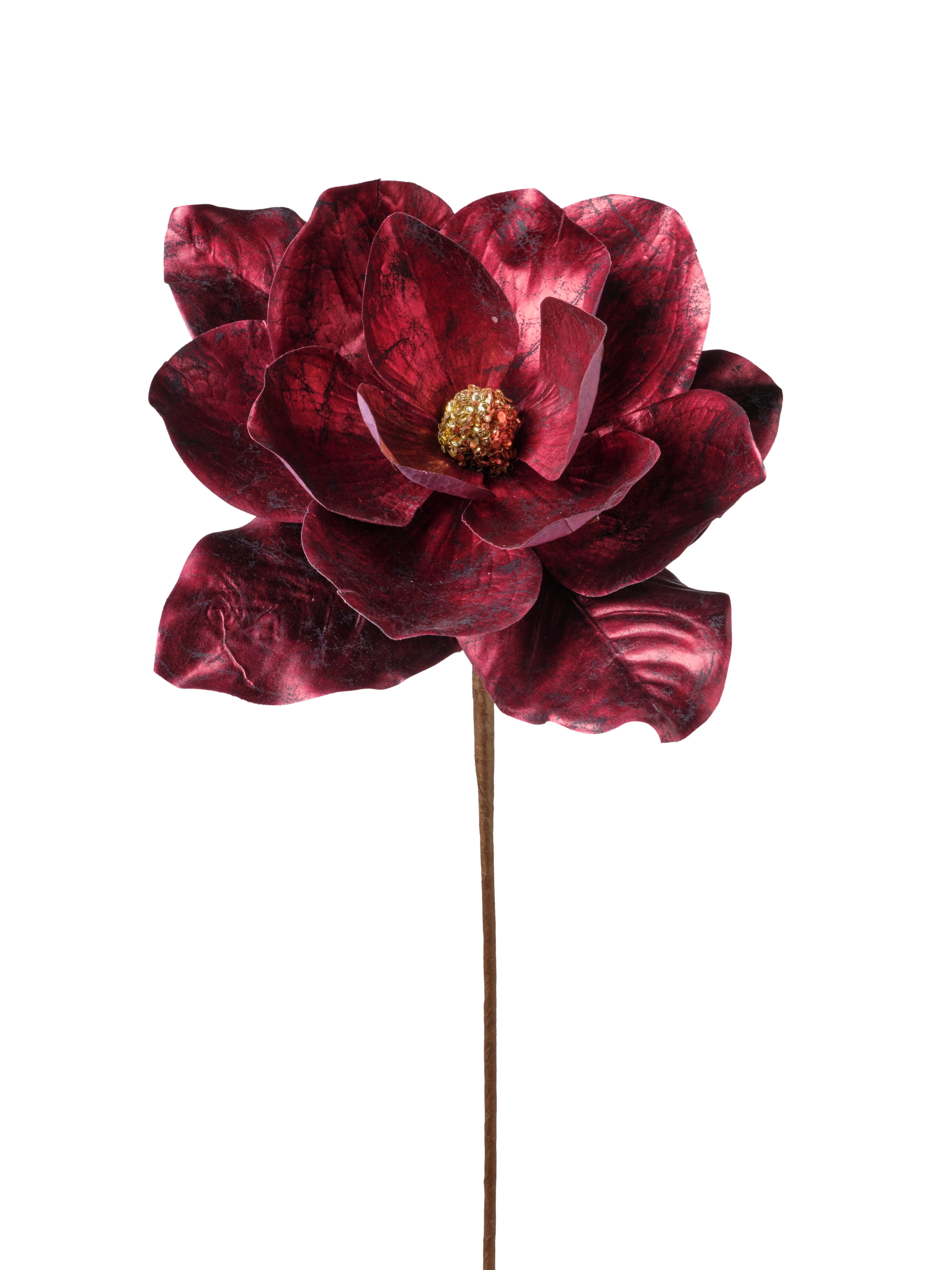 Feuillazur Rungis magnolia fleur artificielle cuivre Noël