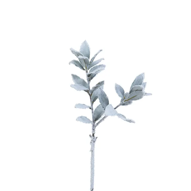 Sia Laurier branche artificielle blanc enneigé 45 cm