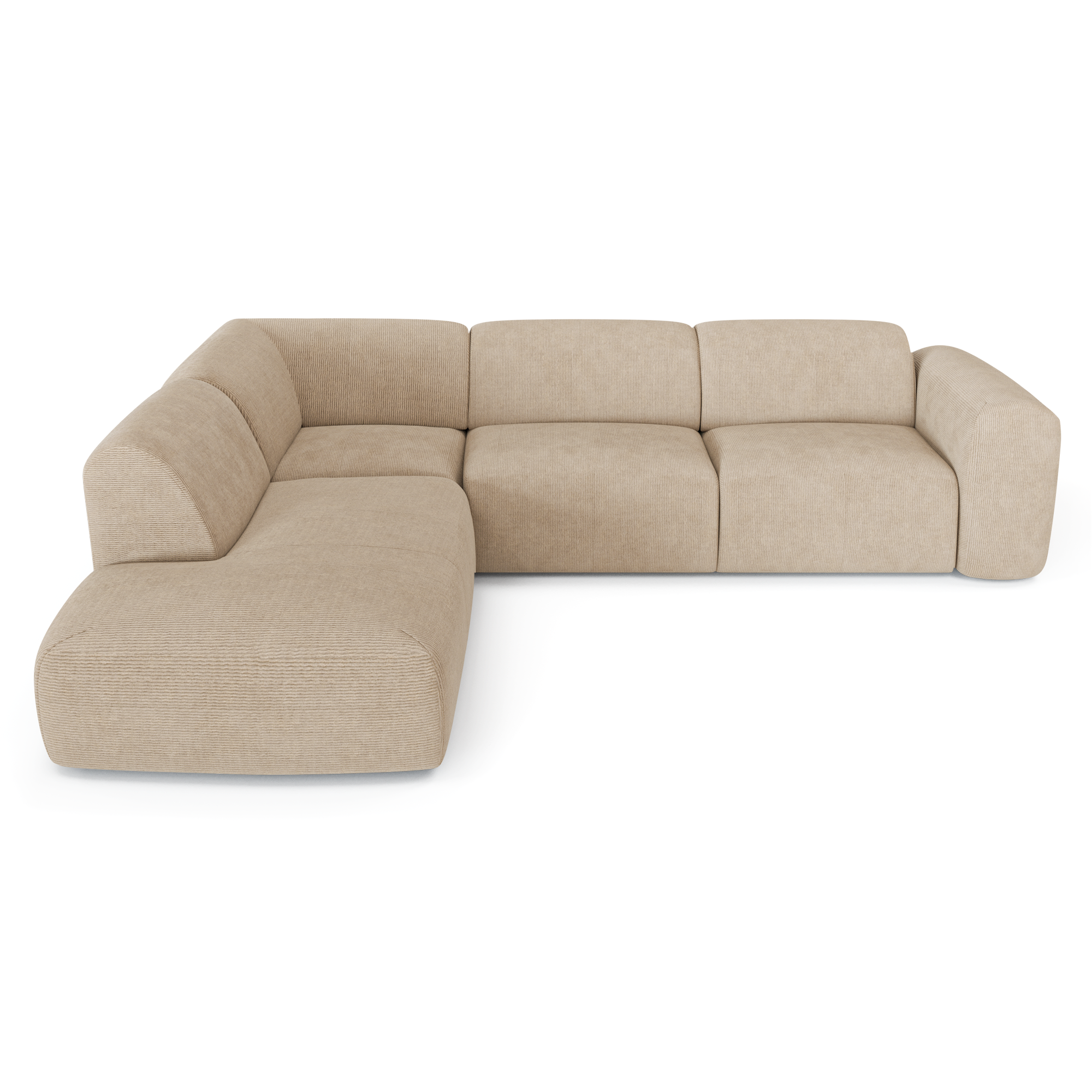 Sia Home Myra canapé grand angle gauche crème