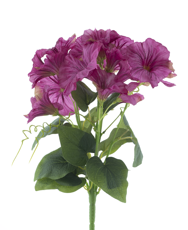 Feuillazur Rungis Petunia pétunia artificiel blanc 35cm sans entretien