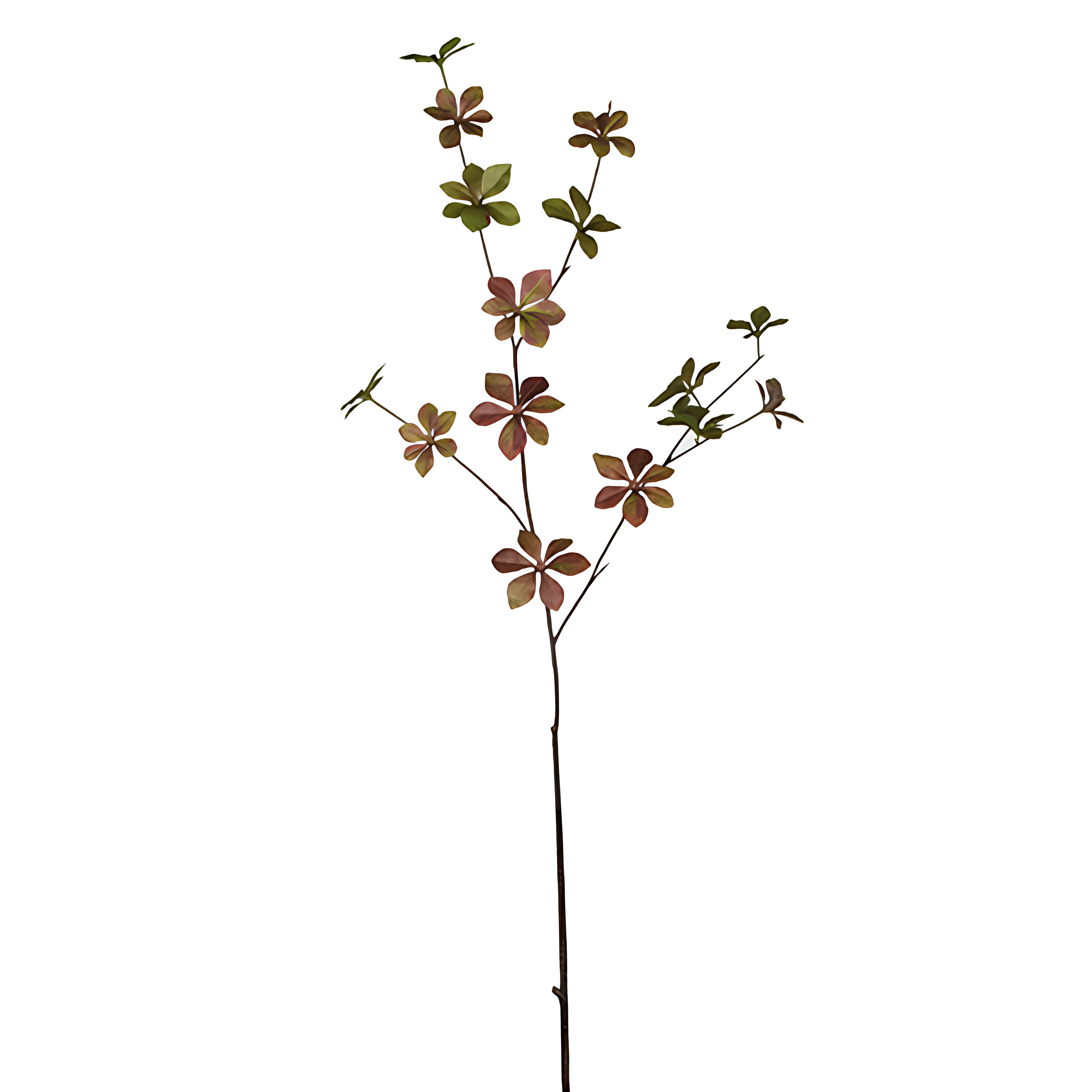 Sia Feuillages artificiels Enkianthus 97 cm rouge foncé et vert