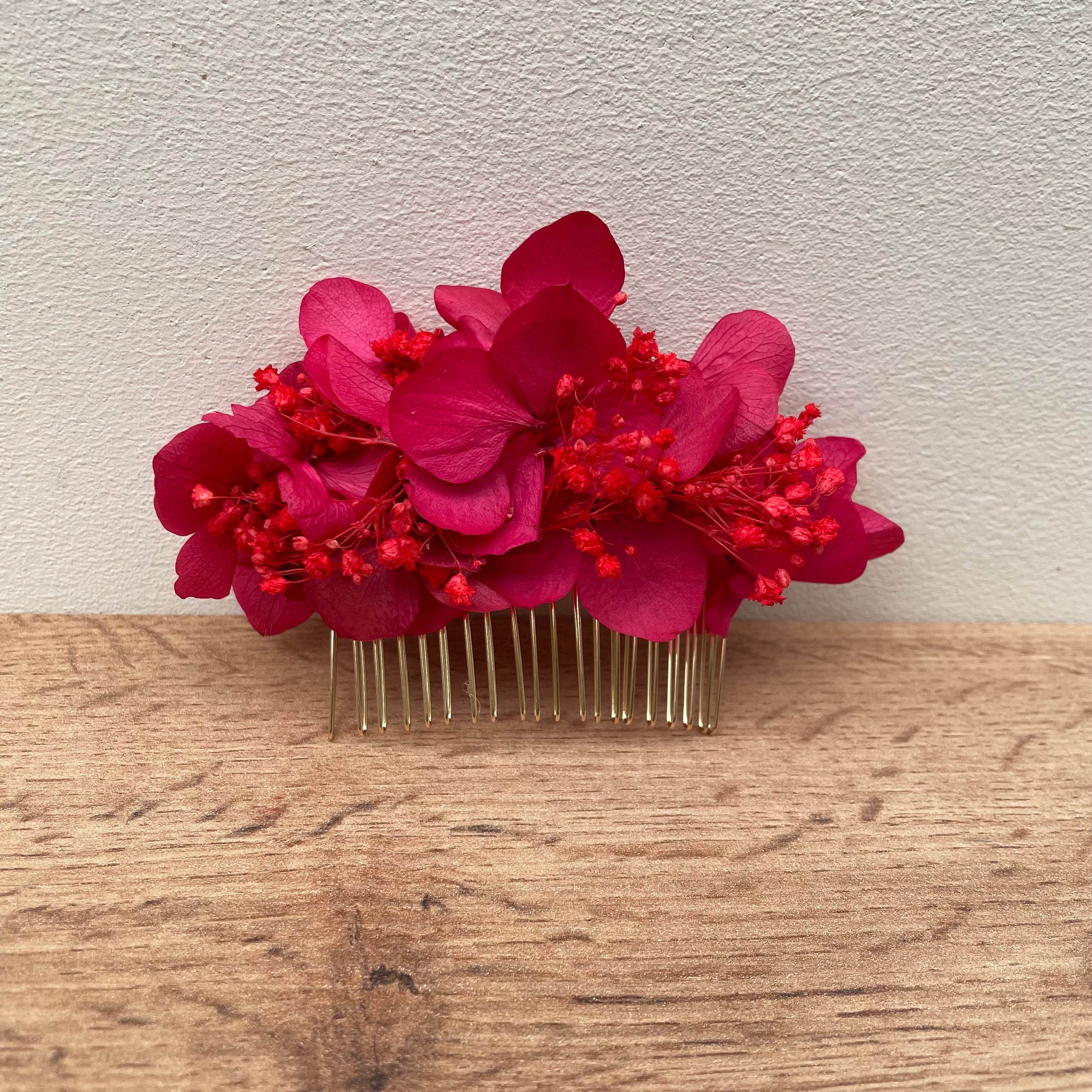 Ateliers Ouchamp Peignes Rue Milton peigne fleurs stabilisées 10 cm