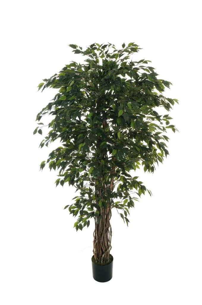 Feuillazur Rungis Ficus plante artificielle verte 190 cm sans entretien